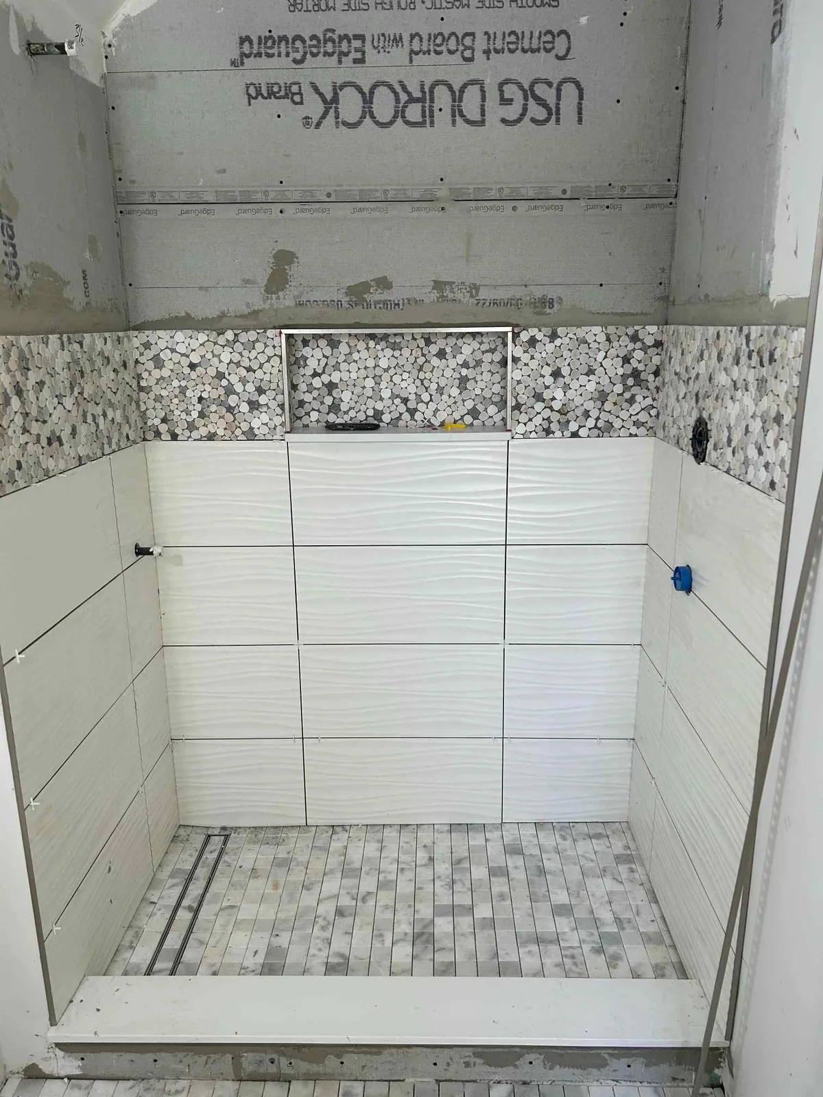 Custom tile shower installation in a Chicago bathroom