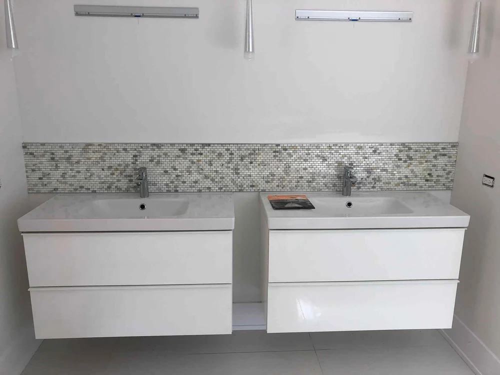Tile installation in a Glenview, IL home