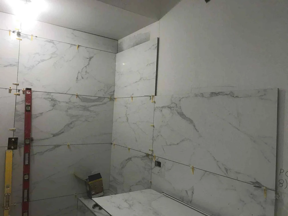 Tile installation in a Oak Park, IL home